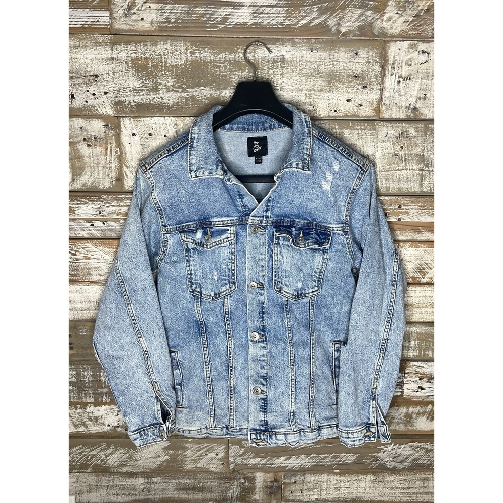 Art Class Girls XL 14/16 Distressed‎ Jean Jacket Denim Long Sleeve Acid Wash